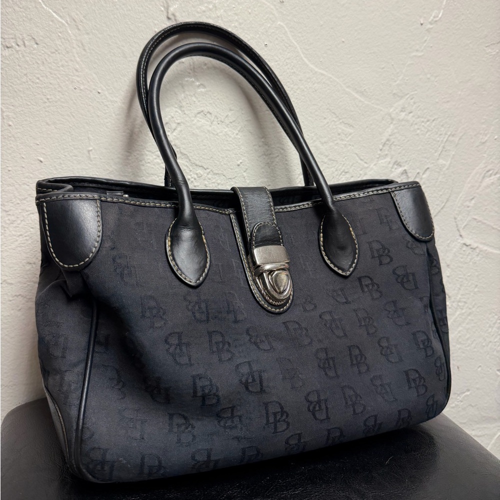 Dooney & Bourke Black Logo Satchel